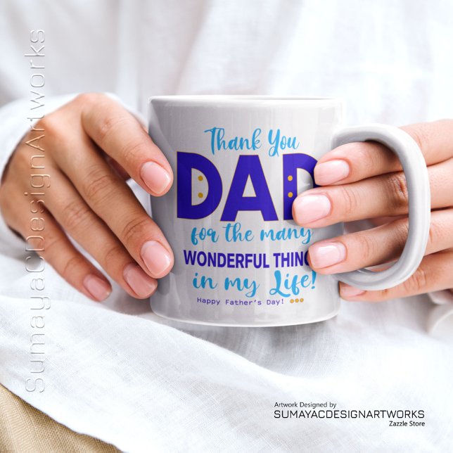 Glad fadersdag Tack Pappa Specialmugg Jumbo Mugg (Happy Father's Day! Thank You Dad Mug)
