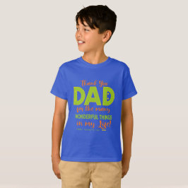 Glad fadersdag Tack Pappa T-shirt