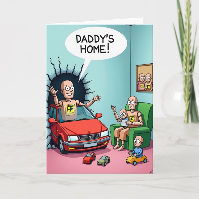 Glad fadersdag vykort (Framsida)