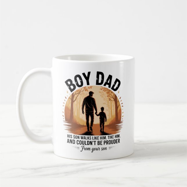 Glad fadersdagskopp | Bästa pappa någonsin kaffemu Kaffemugg (Vänster)