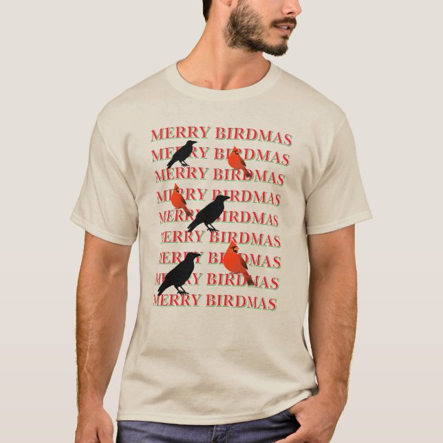 Glad FÅGELJUL T-Shirt (Framsida)
