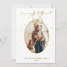 Glad Falsk-Guld Julig Fotografi Jul Julkort
