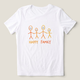 Glad Familj Minimalist T‑Shirt T Shirt