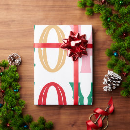 Glad färgglad jul presentpapper