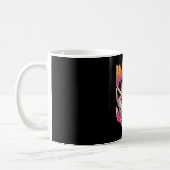 Glad färgrik bubbelbokstavsdesign  kaffemugg (Vänster)