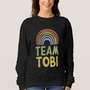 Glad Färgrik Lag Tobi Regnbåge Stolthet Grön Gul T Shirt