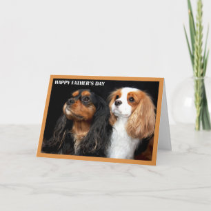 Glad fars dag Cavalier King Charles Spaniels Kort