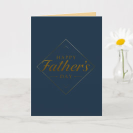 Glad fars dag Elegant minimalist hälsning Bil Kort