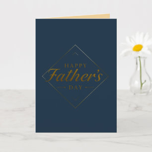 Glad fars dag Elegant minimalist hälsning Bil Kort