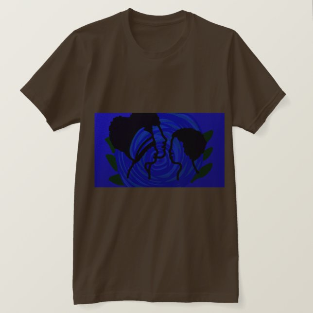 Glad fars dag Familjeporträtt T Shirt (Design framsida)