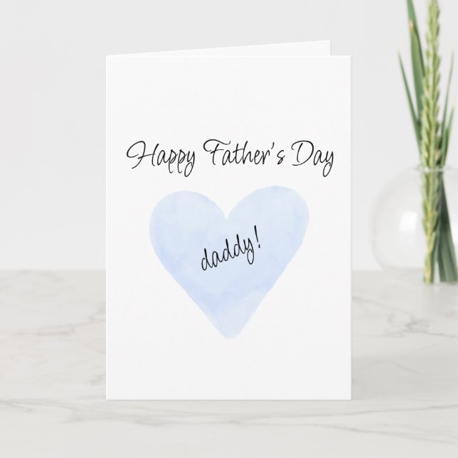 Glad fars dag för pappa gratulationskort kort (Framsida)