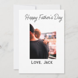 Glad fars dag foto modern kärlek enkel far inbjudningar