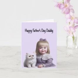 Glad fars dag från dotter kort