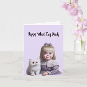 Glad fars dag från dotter kort