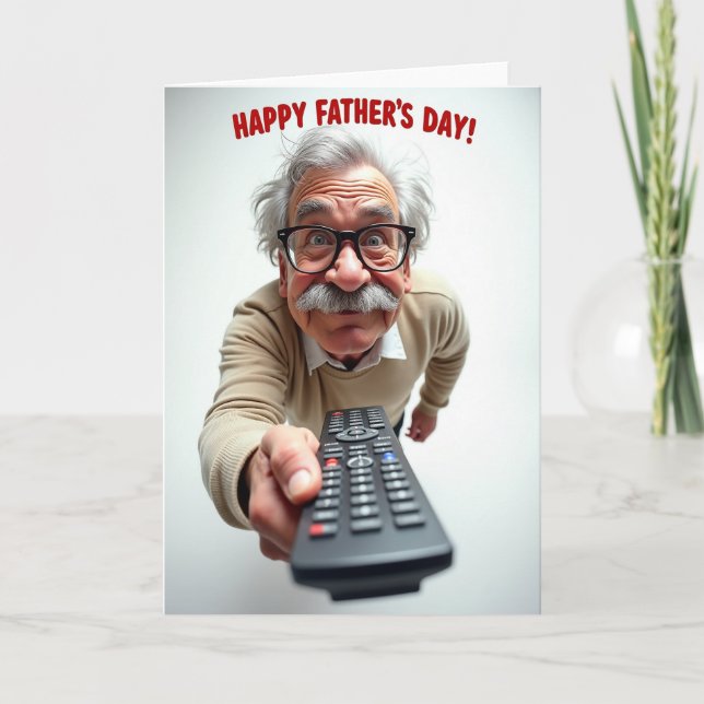 Glad Fars Dag Frimärke Kort (Framsida)