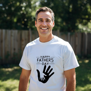 Glad fars dag Handavtryck T-Shirt