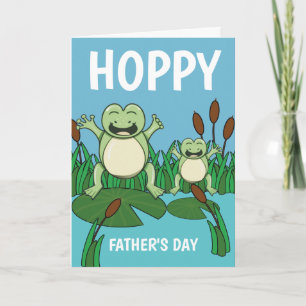 Glad fars dag Hoppy Grodor Kort