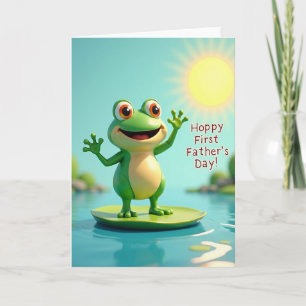 Glad Fars Dag Kort för Groddjur