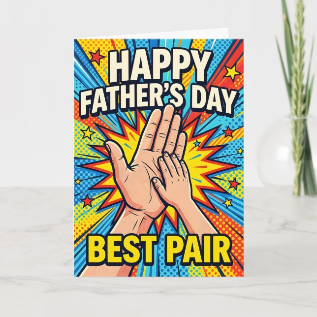 Glad fars dag-kort kort (Framsida)