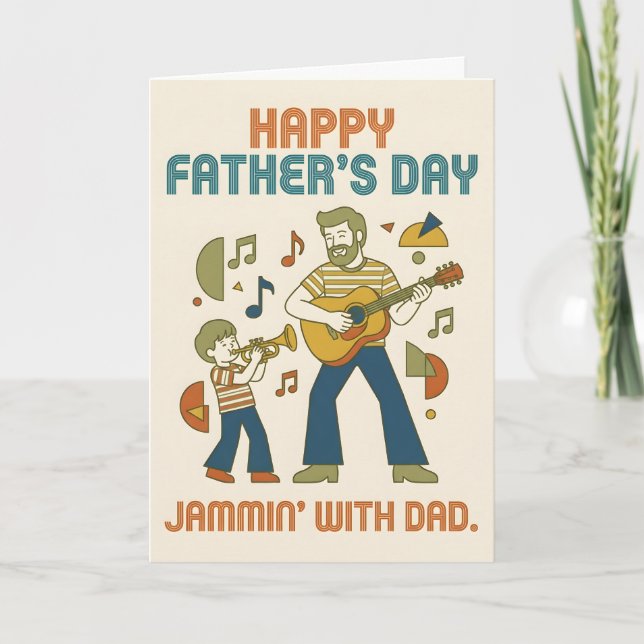 Glad fars dag-kort kort (Framsida)