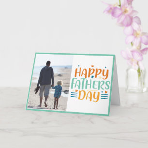 Glad fars dag Modern fotomall Kort