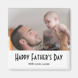 Glad fars dag Modernt foto svart vitt Magnet