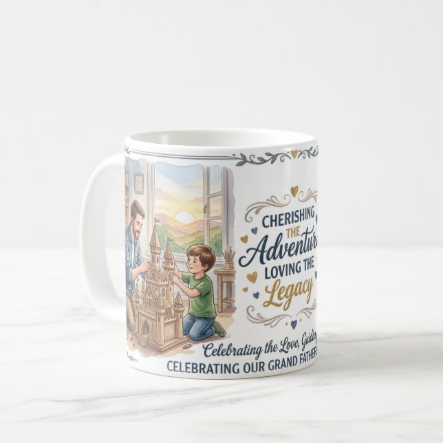 Glad fars dag-mugg kaffemugg (Framsida vänster)