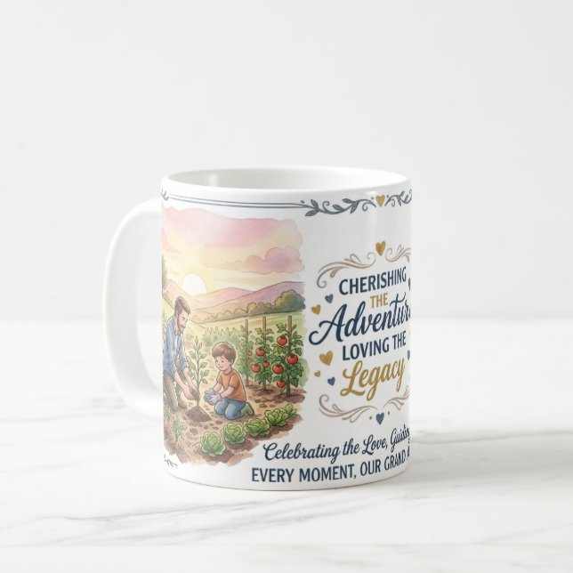 Glad fars dag-mugg kaffemugg (Framsida vänster)