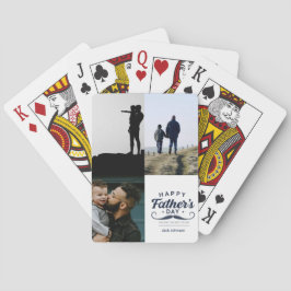 Glad fars dag Mustasch Hyllningsdesign Casinokort