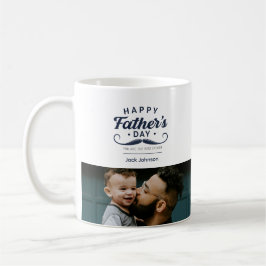 Glad fars dag Mustasch Hyllningsdesign Kaffemugg
