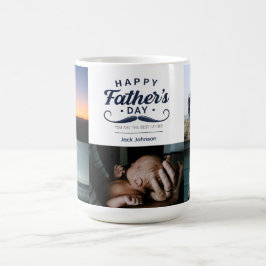 Glad fars dag Mustasch Hyllningsdesign Kaffemugg
