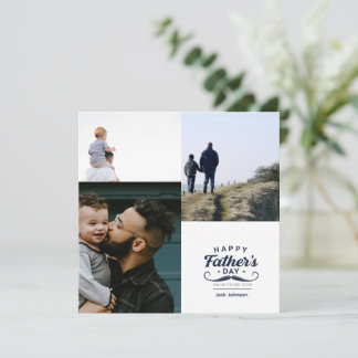 Glad fars dag Mustasch Tribute Design Julkort