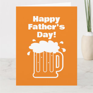 Glad fars dag Ölkanna-kort till pappa Kort
