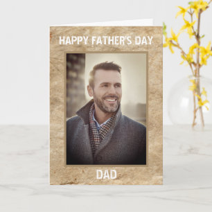 Glad fars dag Pappa Foto Anpassad Kort