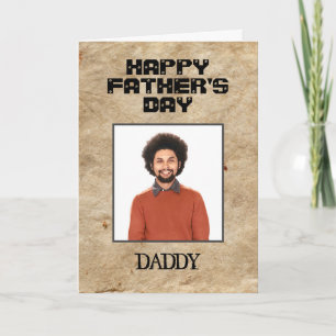 Glad fars dag Pappa Foto Anpassad kort