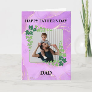 Glad fars dag Pappa Foto Anpassad Kort