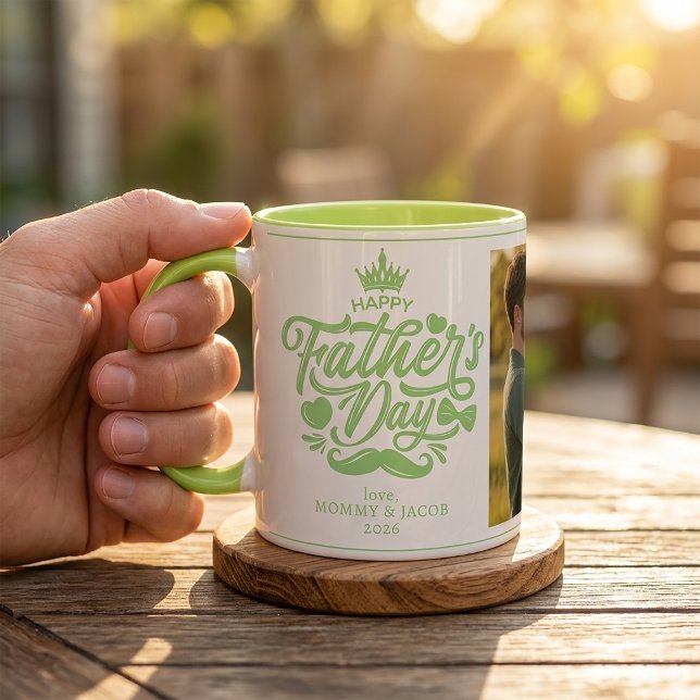 Glad fars dag | Pappa Foto Kaffe Mugg (Skapare uppladdad)