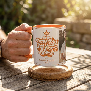 Glad fars dag Pappa Foto Kaffe Mugg