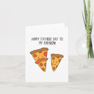 Glad fars dag Punny Pizza-kort för pappa, Papa Kort