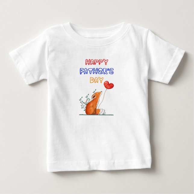 Glad fars dag Rävar Pappa Pappas Present Rävpappa T Shirt (Framsida)