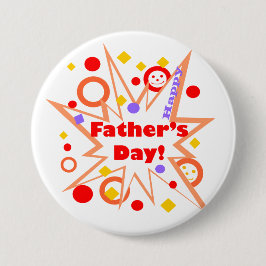 Glad fars dag stänker knapp