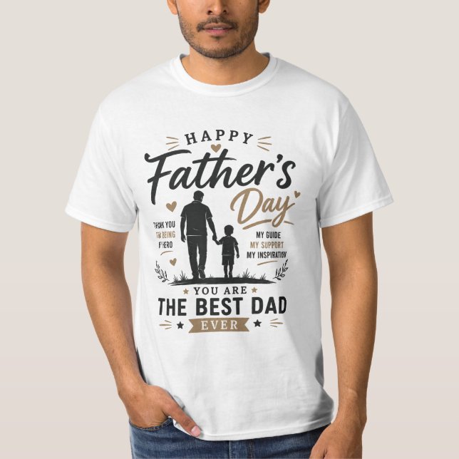 Glad fars dag t shirt (Framsida)