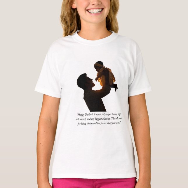 Glad fars dag t shirt (Framsida)