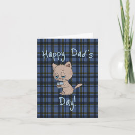 Glad fars dag vikt gratulationskort kort