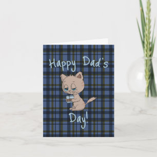 Glad fars dag vikt gratulationskort kort