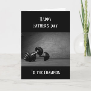 Glad fars dag Viktlyftning Gym Fitness Kort