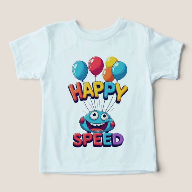 🎨 Glad Fart För Småbarnsäventyr 🚙 T Shirt (Design Framsida)