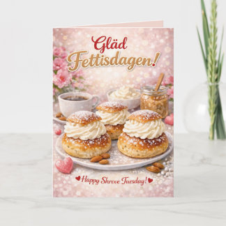 Gläd Fettisdagen Fettisdagen Personlig Kort