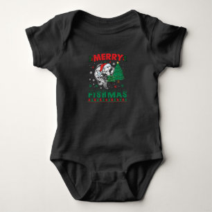 Glad Fishjul Fisk Fiske Pappa Fiskare Jul T Shirt