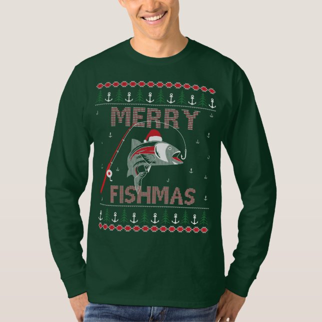 Glad Fishmas Fula Jul HoHoHo.. T Shirt (Framsida)